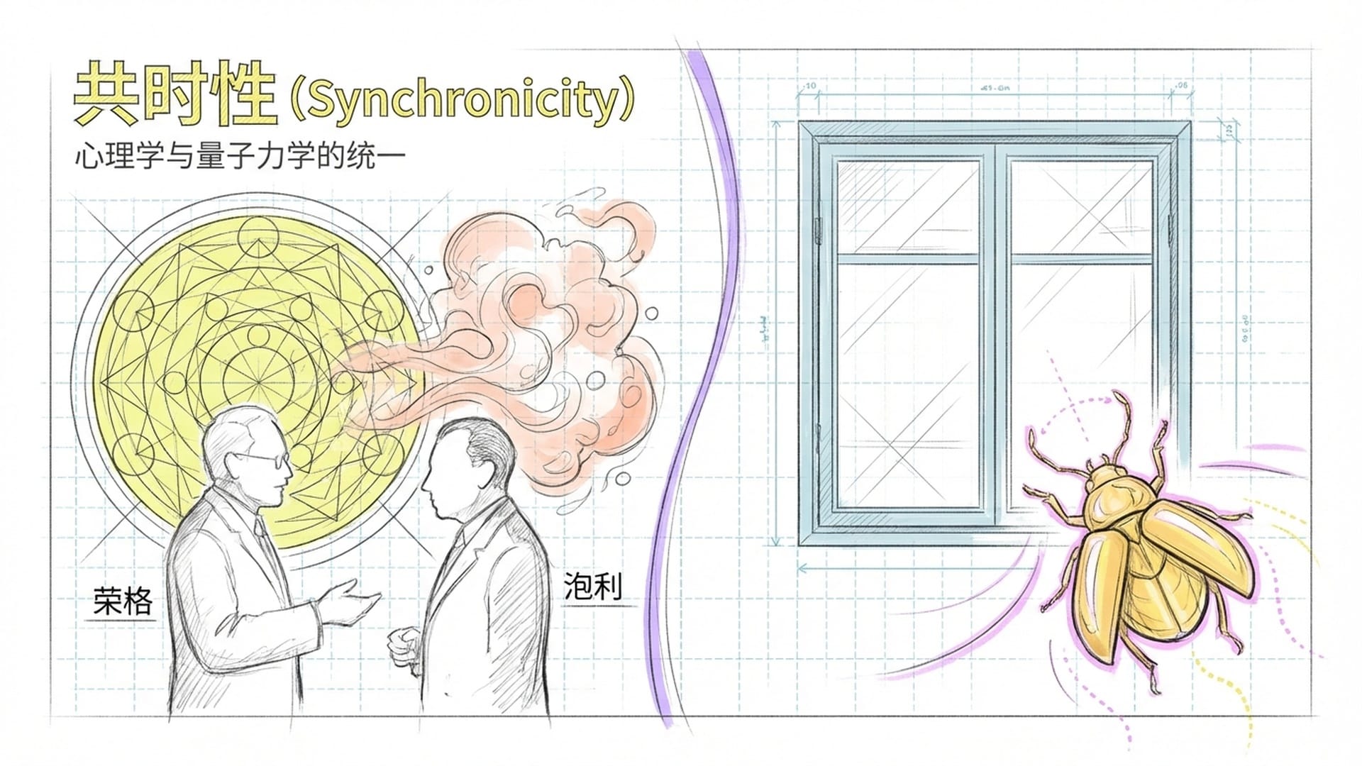 荣格与物理学家泡利在讨论