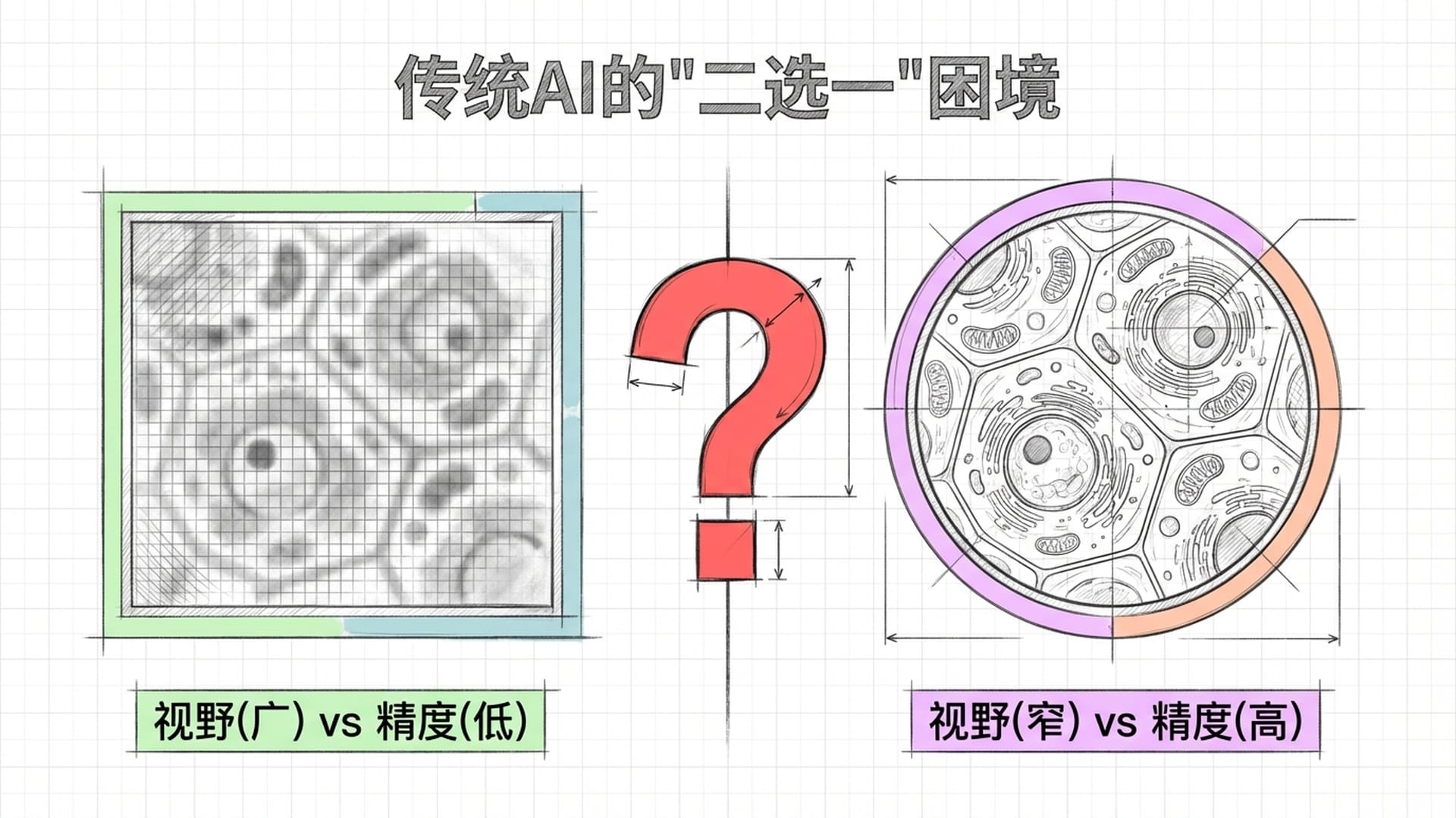 AI的二选一困境：视野广但模糊，或清晰但视野窄