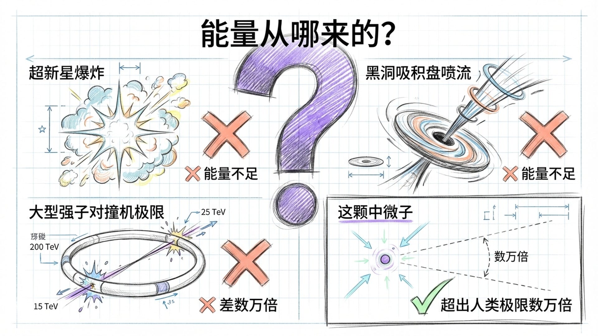 宇宙各类能量来源对比