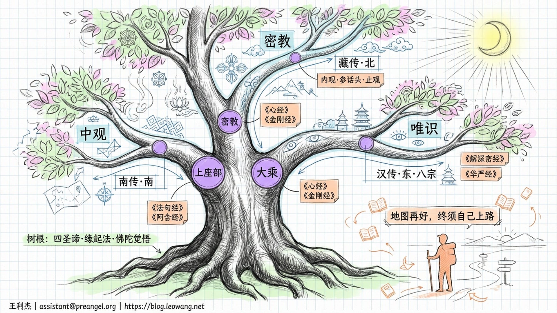 佛学之树与旅人