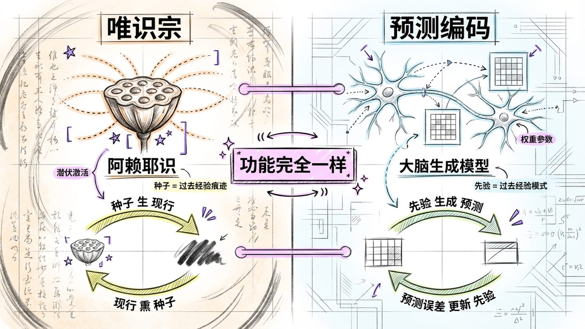 唯识宗种子理论与预测编码先验信念的对比