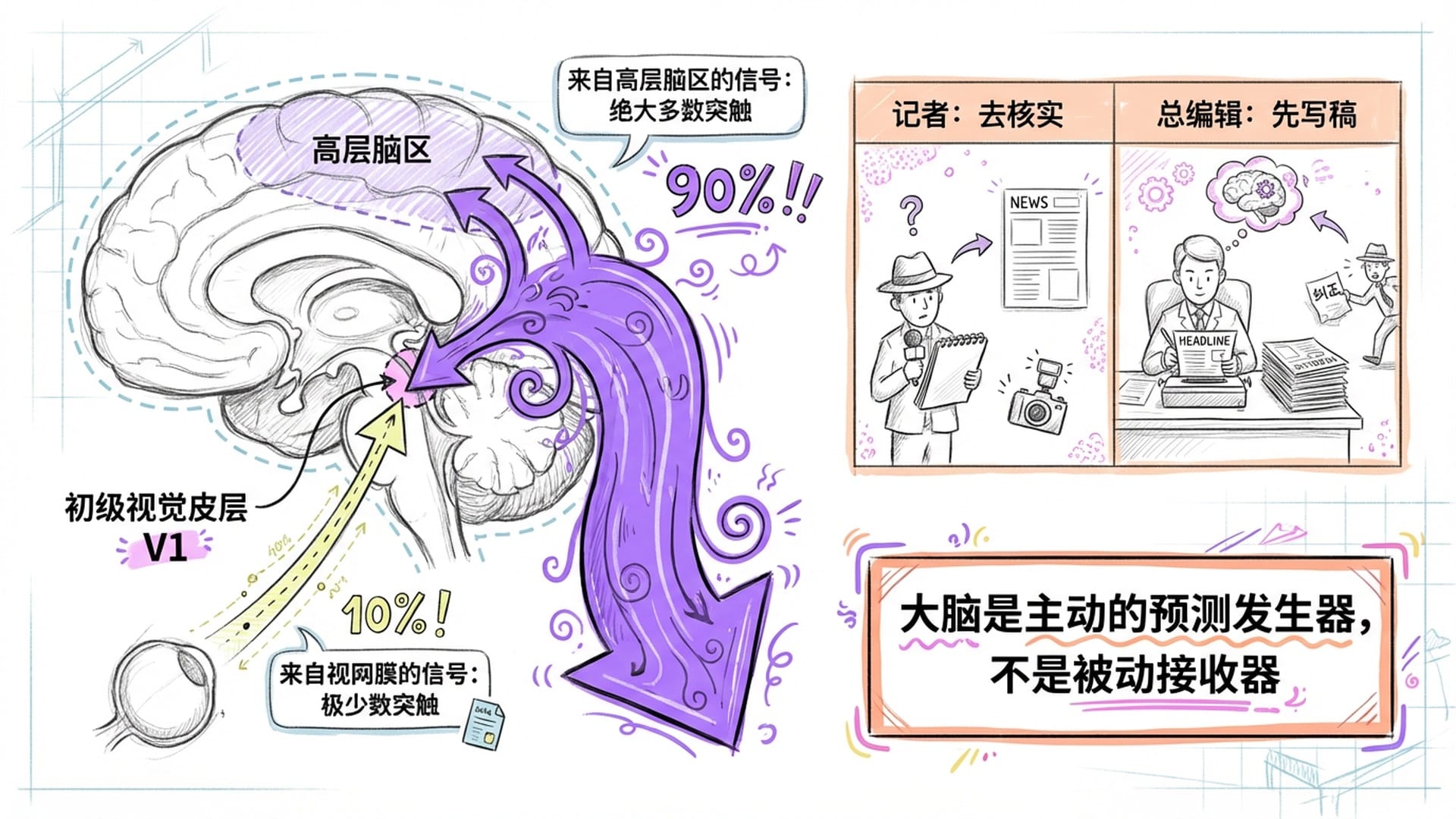 视觉皮层V1的输入来源对比