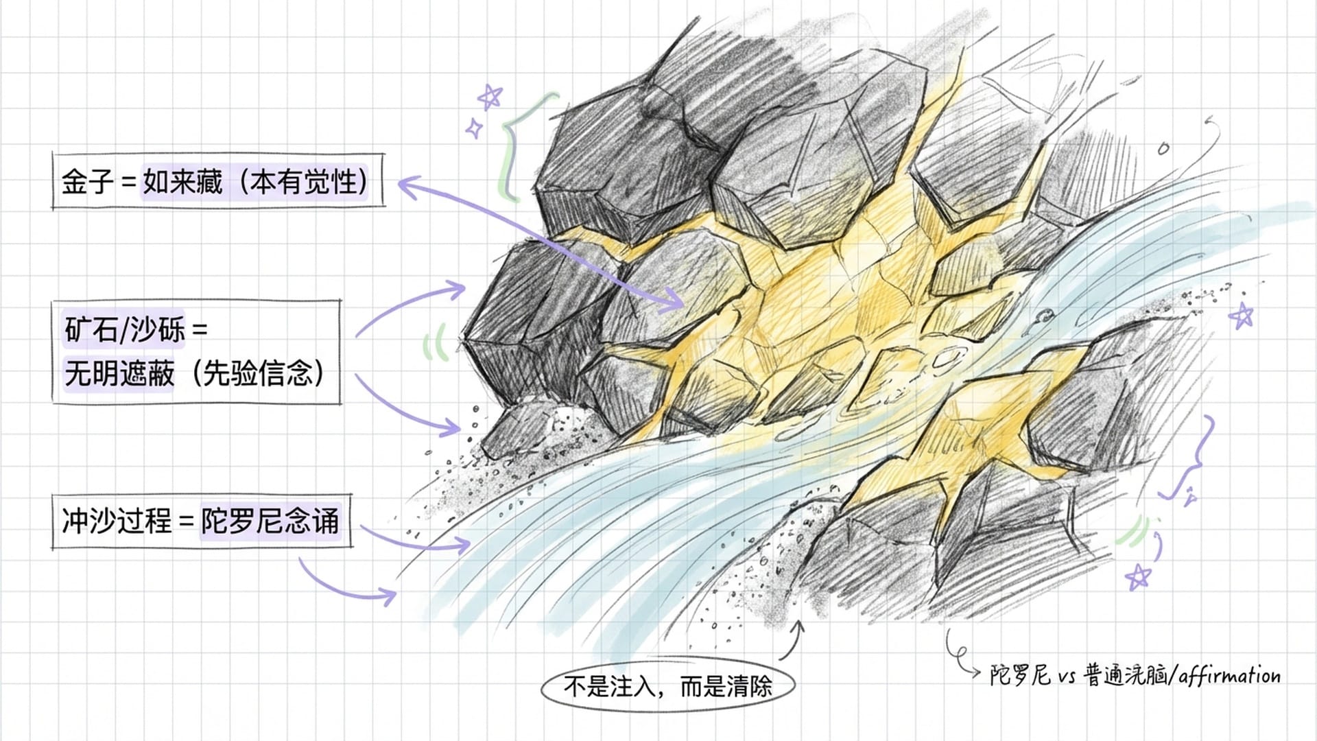 如来藏:金子不是被注入的,而是被冲洗出来的