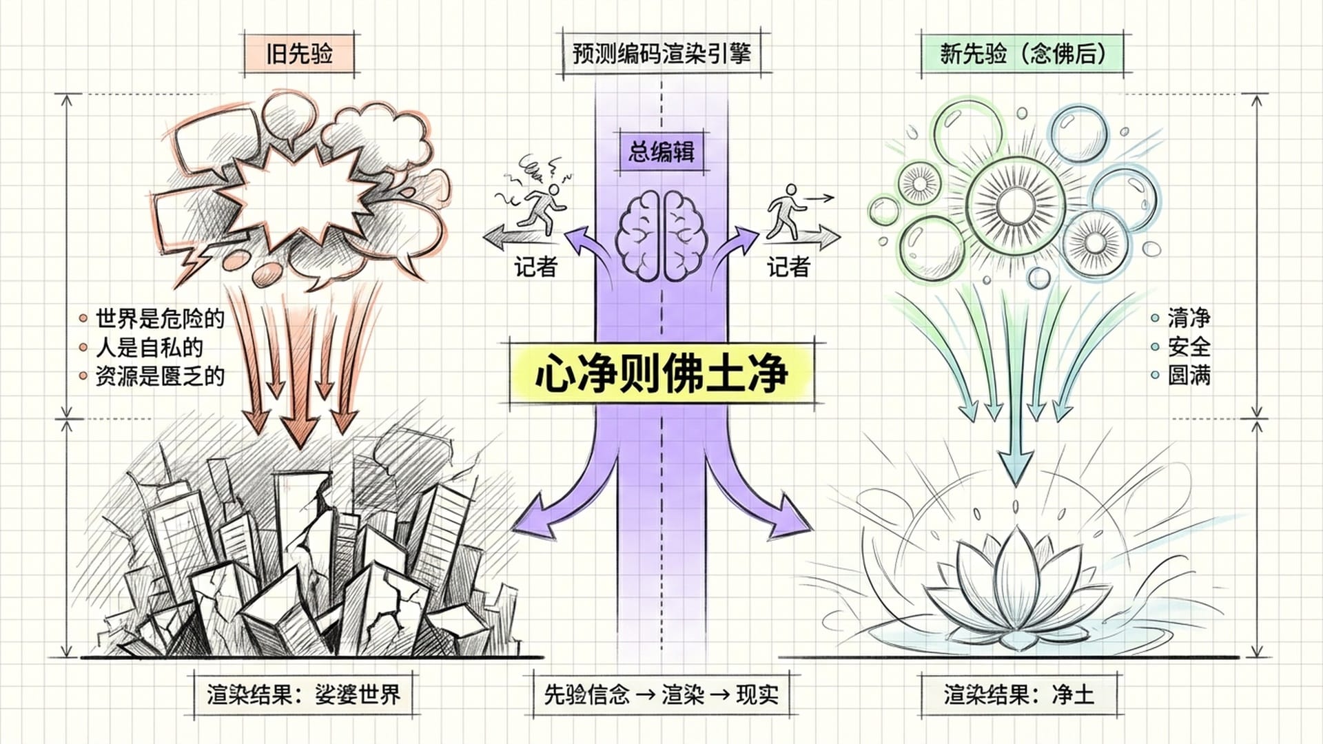 预测编码渲染引擎：旧世界与净土