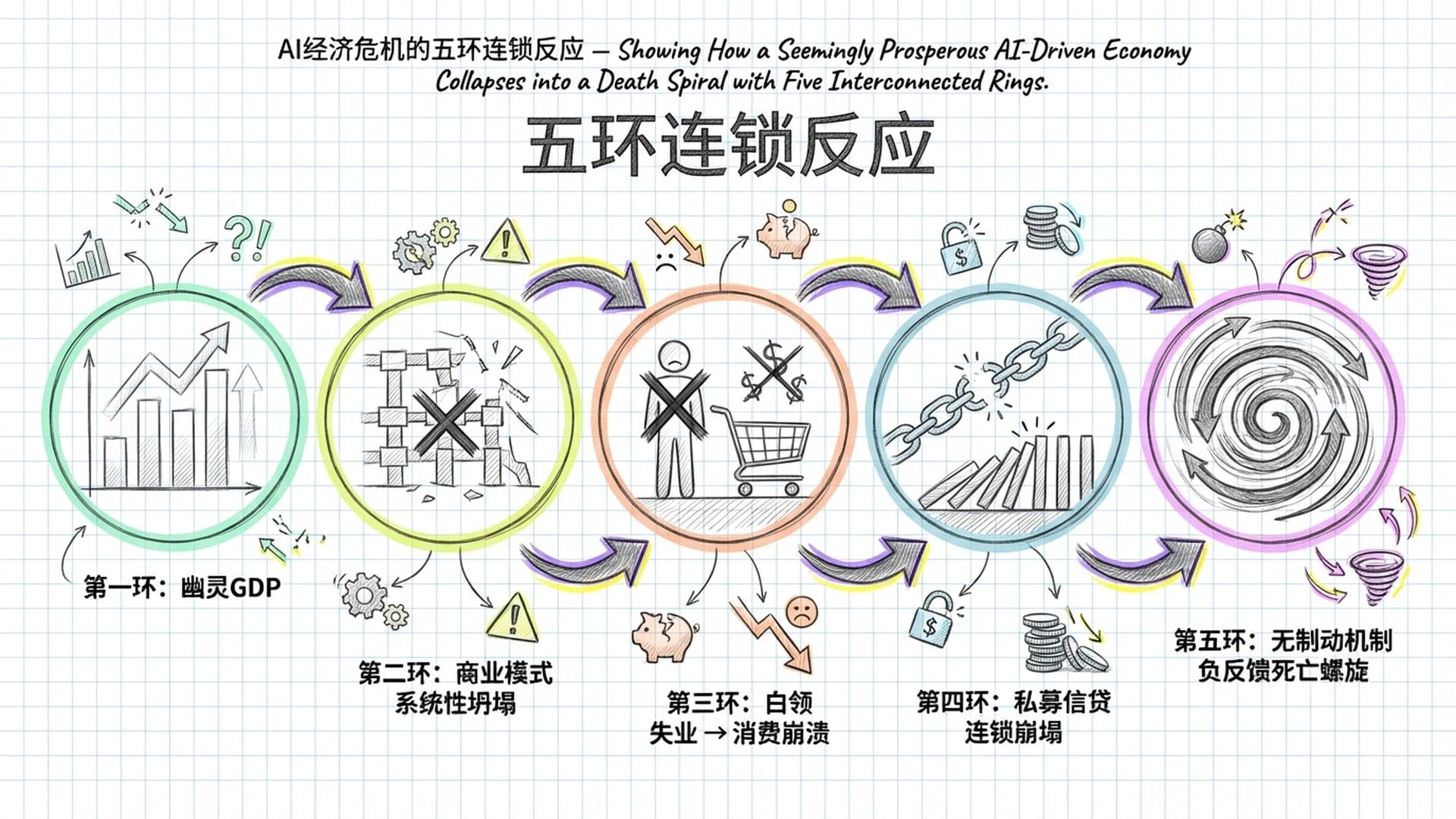 五环连锁崩溃示意图