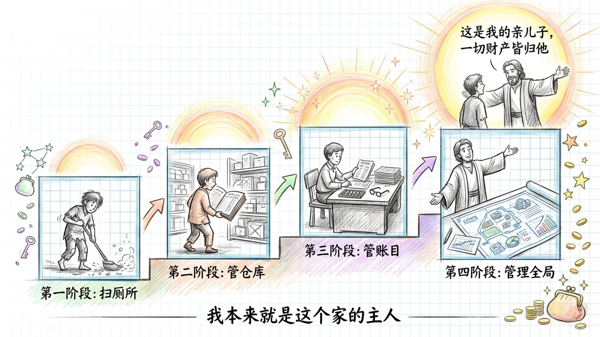 穷子成长的阶梯历程