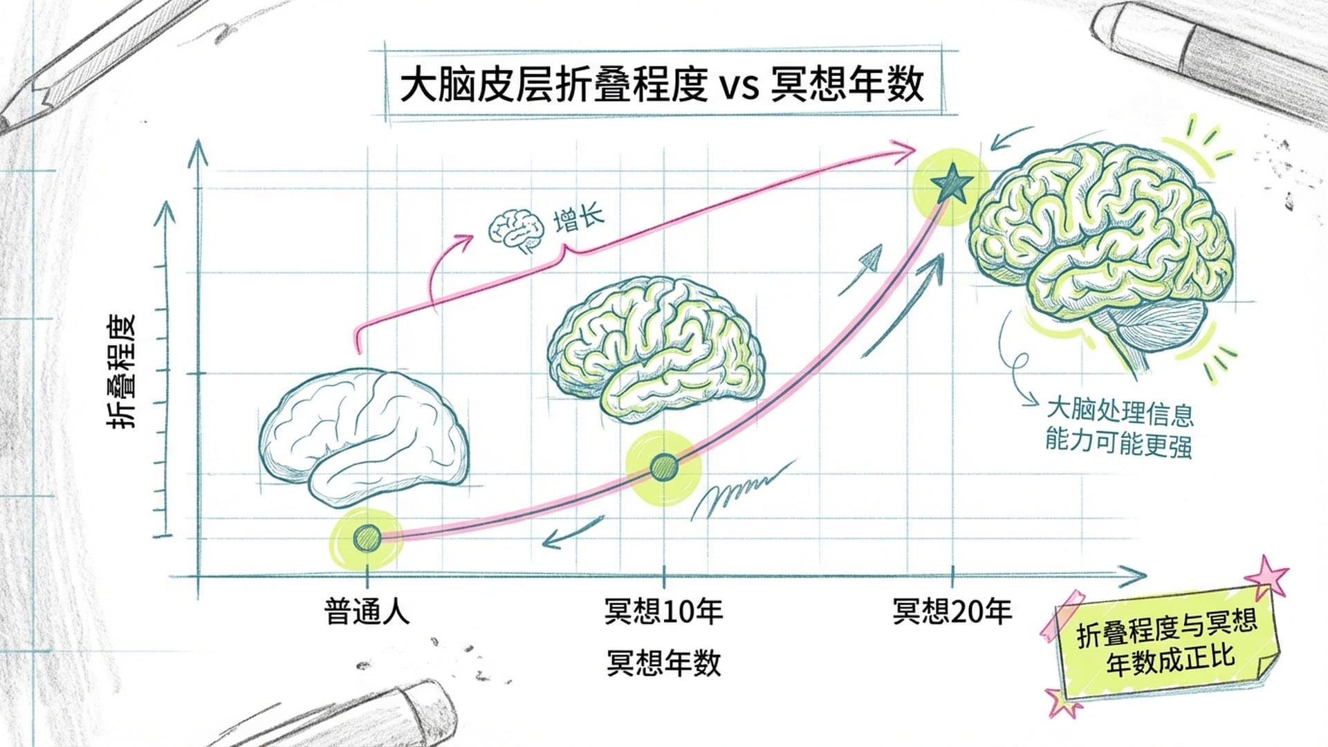 大脑皮层折叠程度对比图