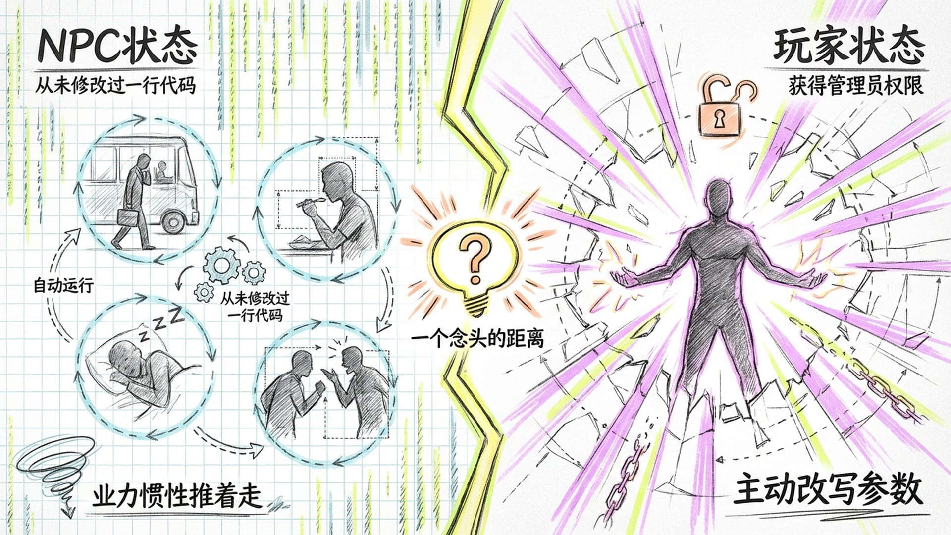 NPC与玩家的对比