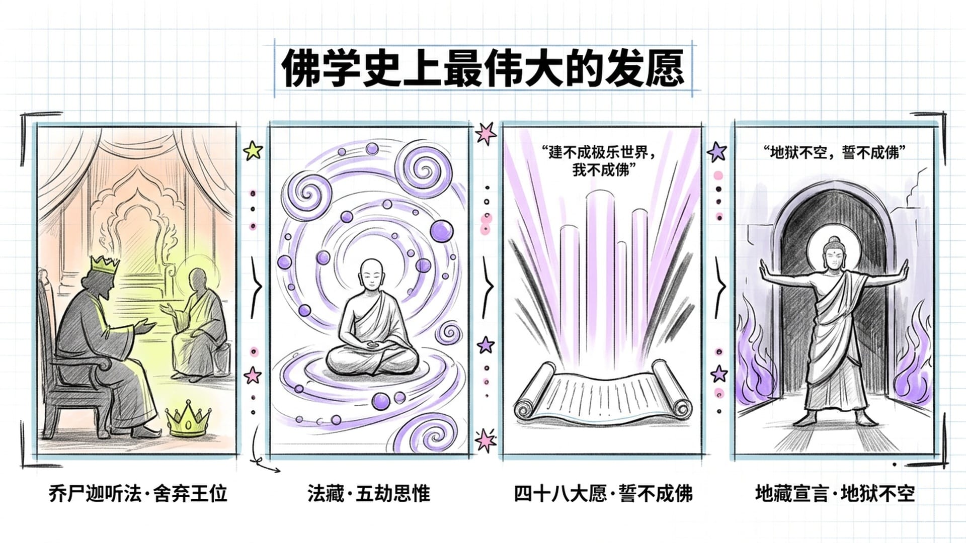 阿弥陀佛发愿的故事场景