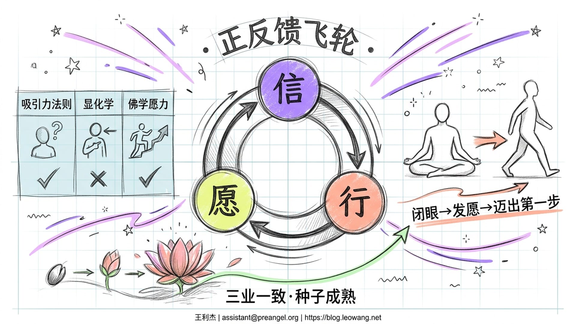 信愿行三者的正反馈飞轮