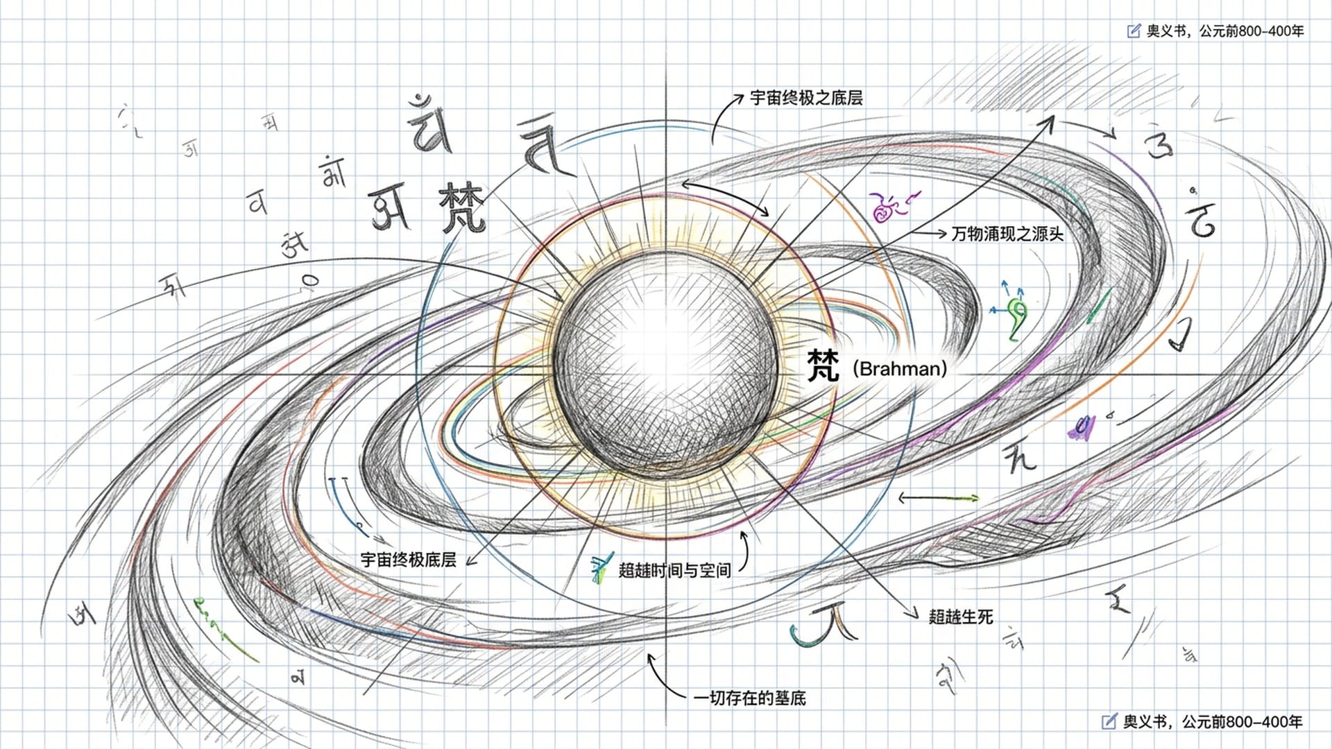 宇宙星云与梵的意象