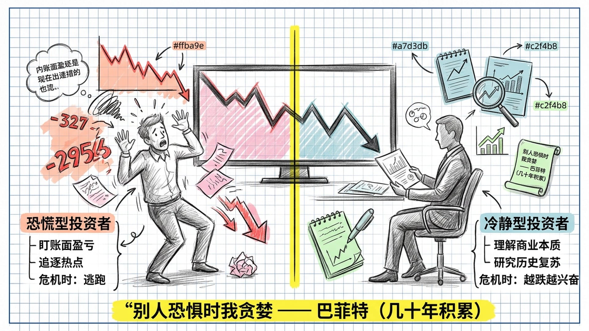 两种投资者在危机中的对比反应