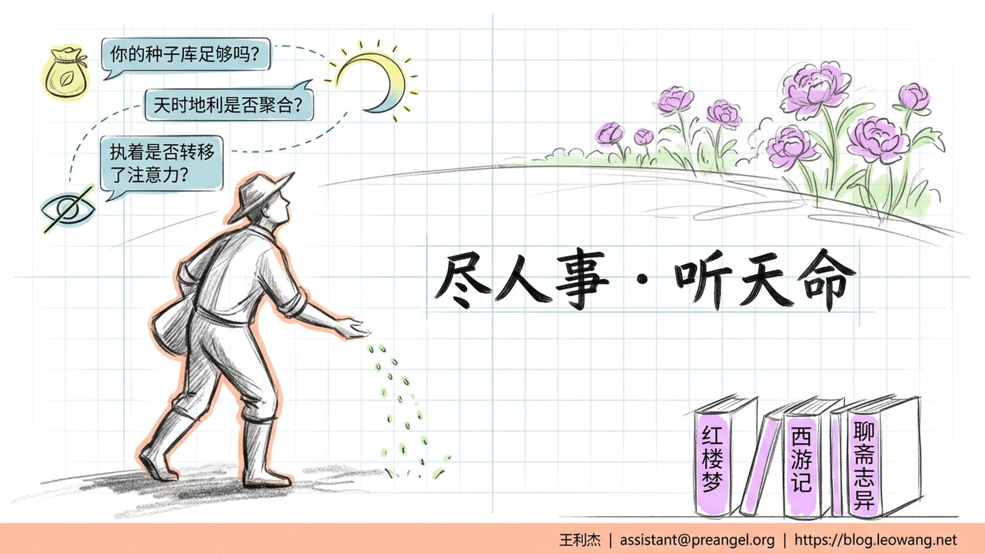 认真耕种，等待时令