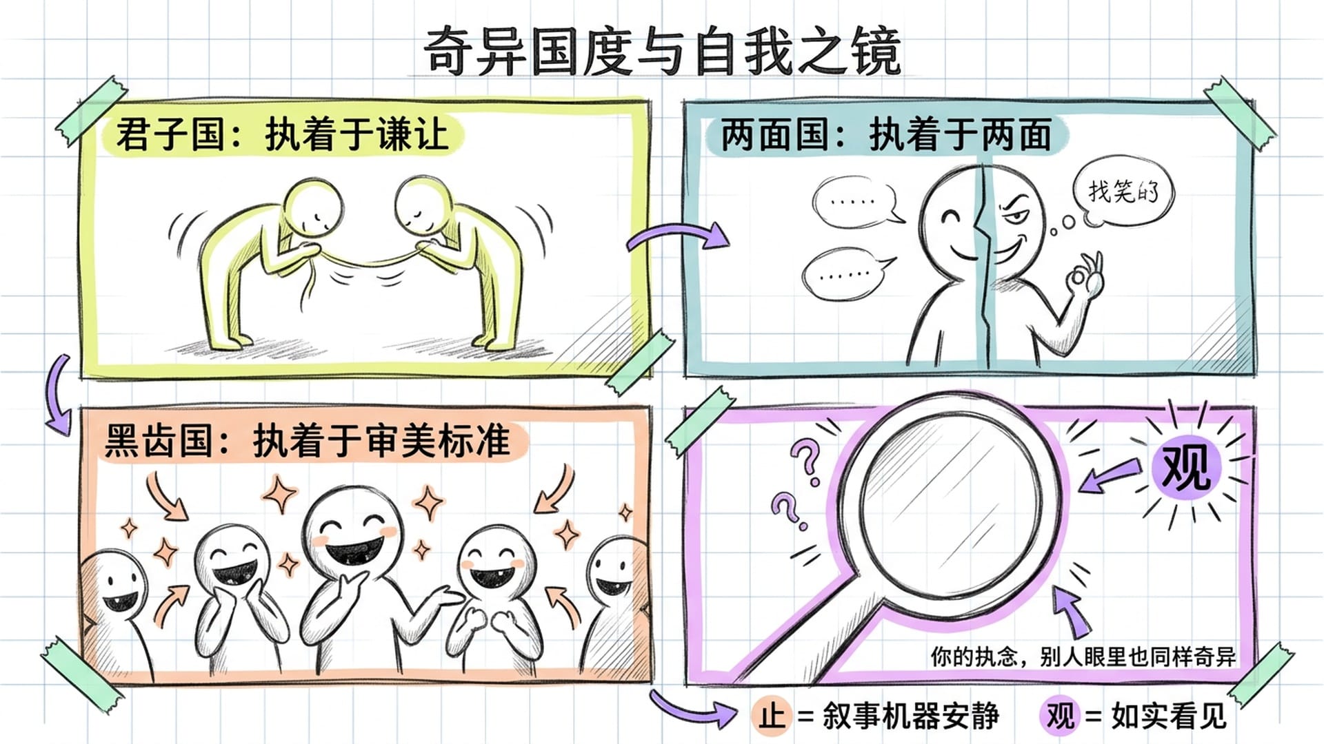 三个奇异国度的镜子