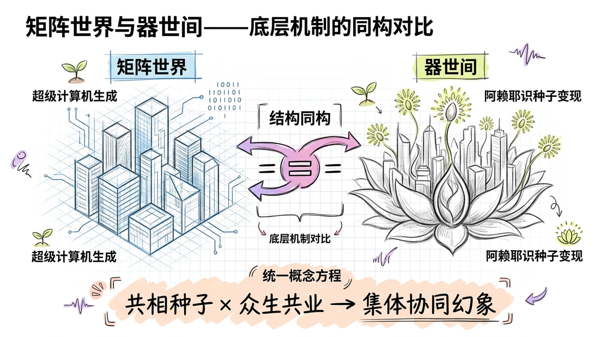 矩阵世界与器世间的对比