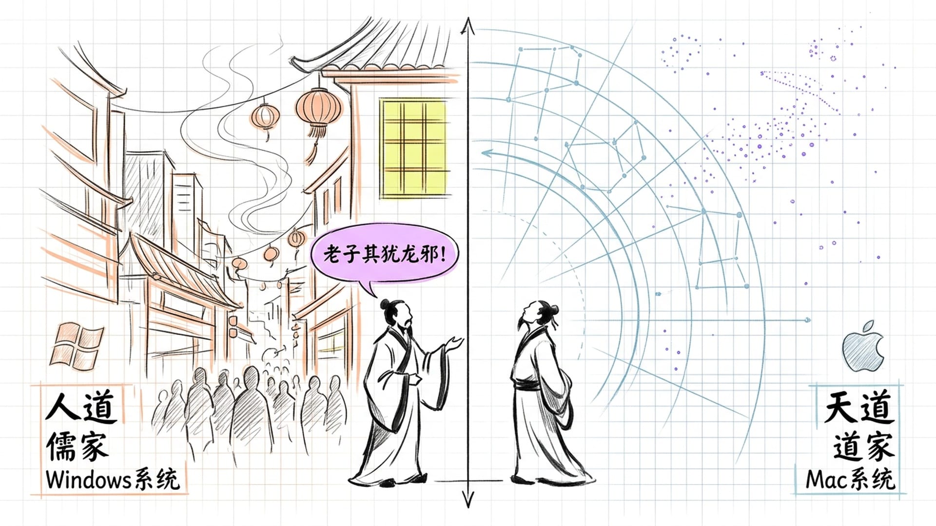 儒家与道家的本质对比