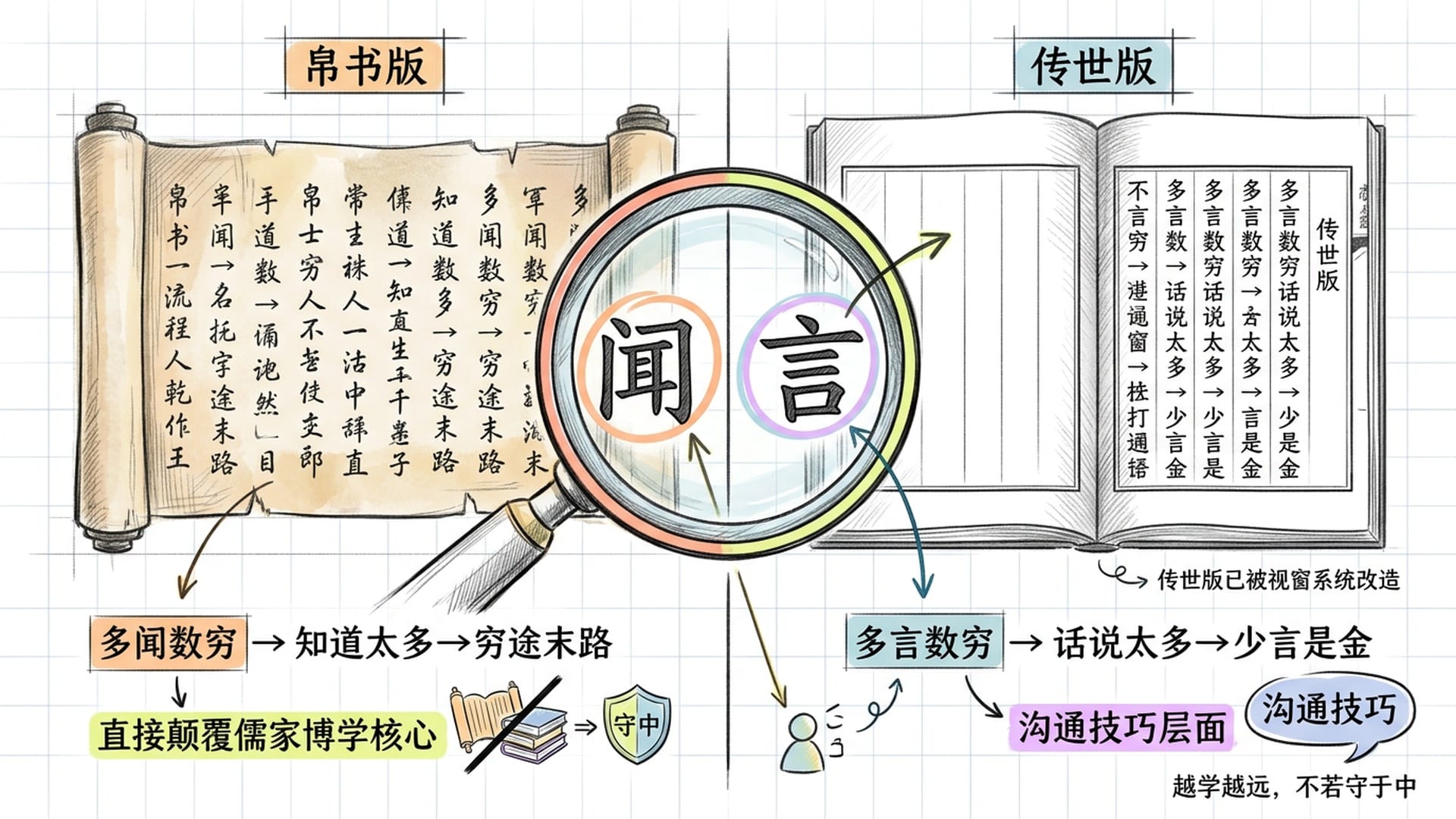 帛书版与传世版的关键差异