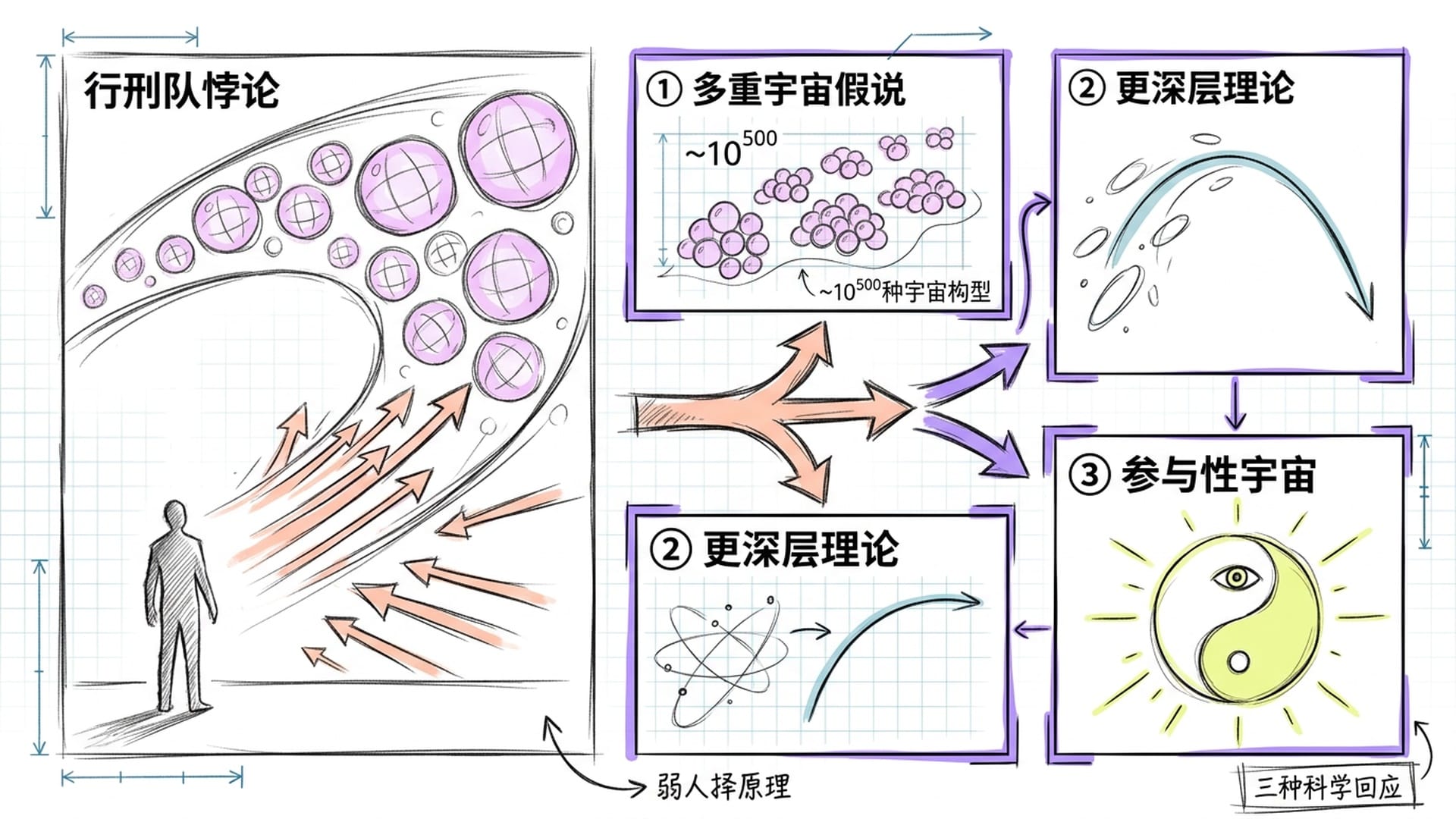 三种解释路径:多重宇宙、更深层理论、参与性宇宙