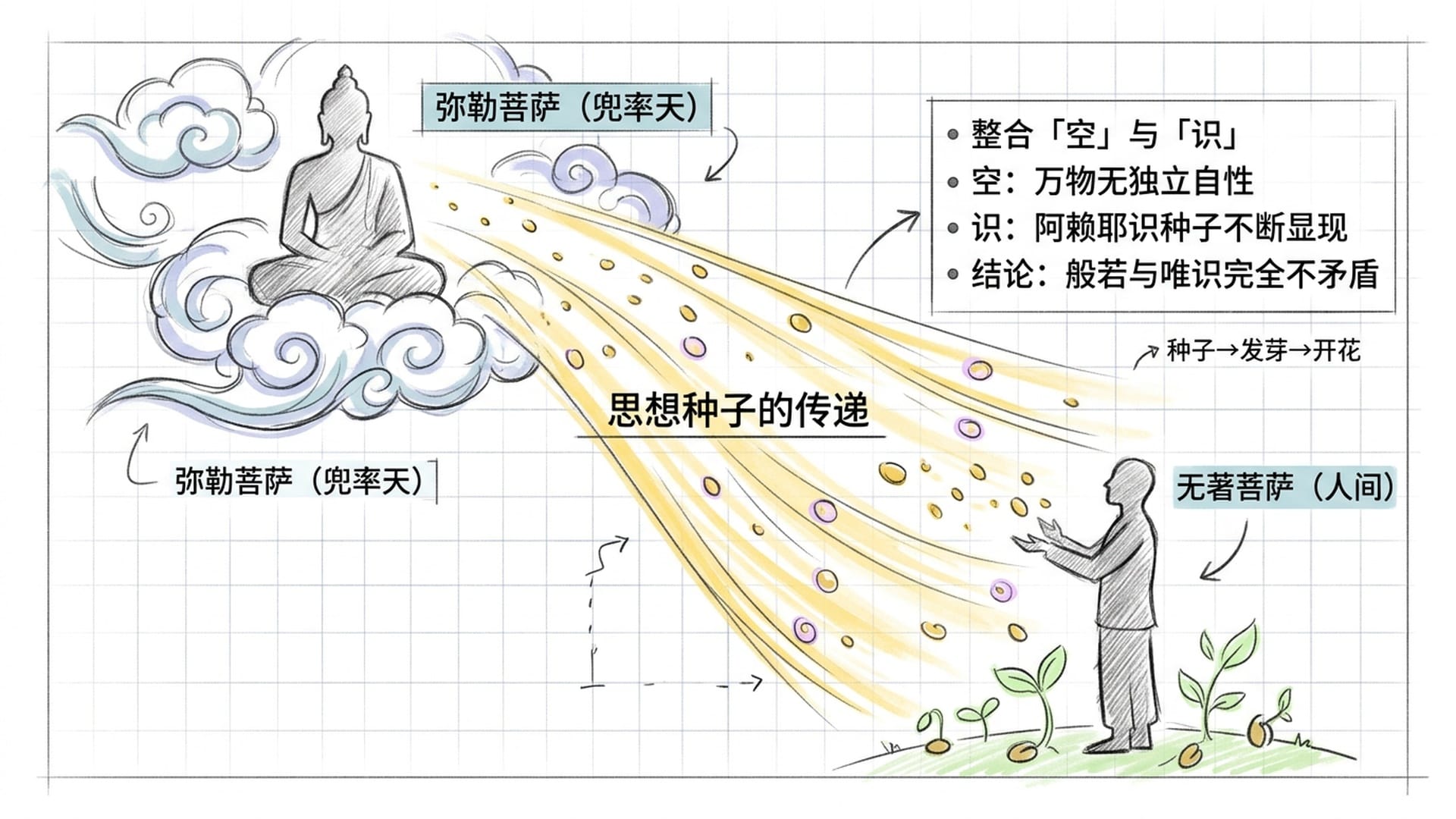 弥勒菩萨与无著菩萨——思想从天界传入人间
