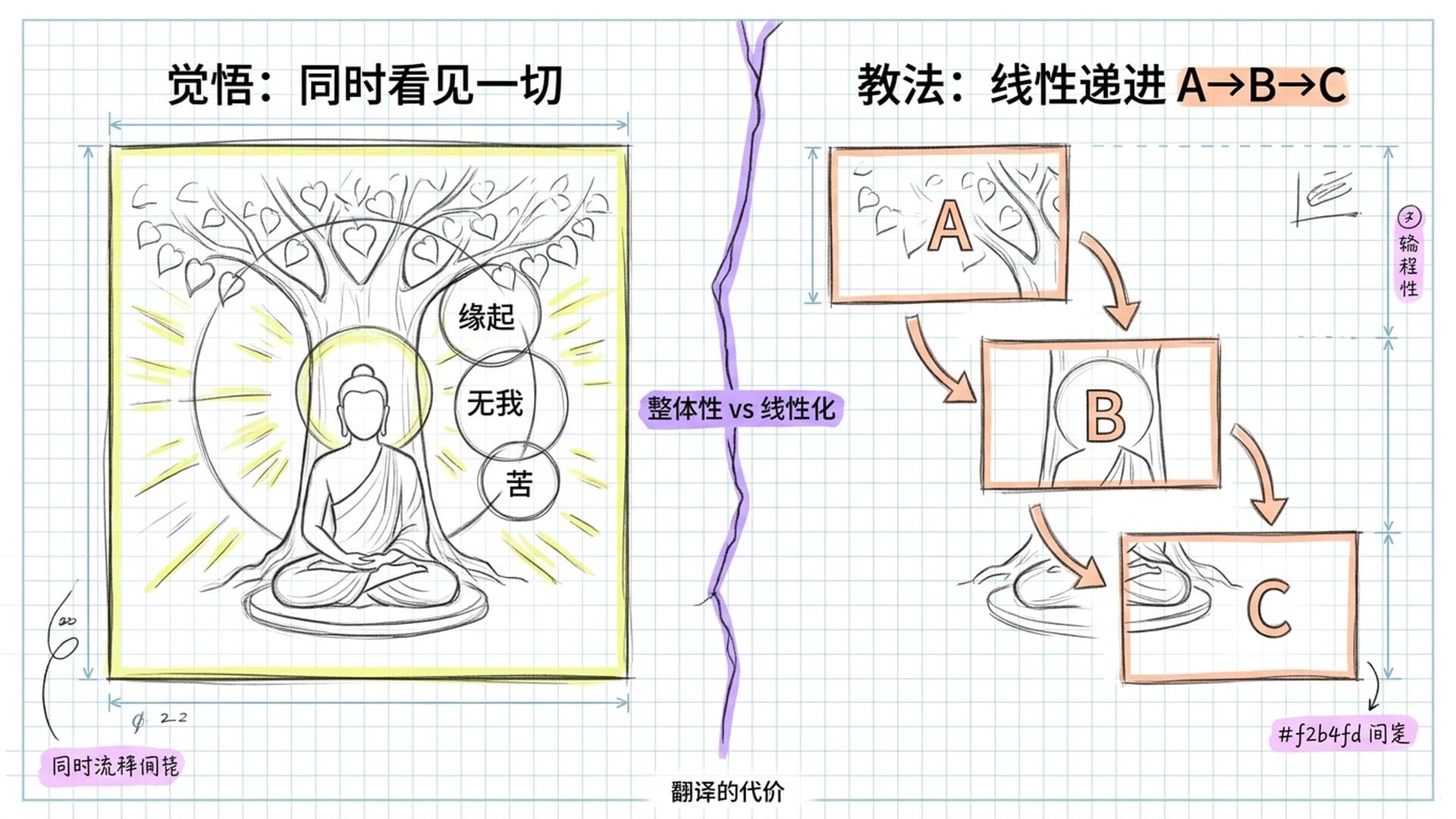 觉悟与教法的对比