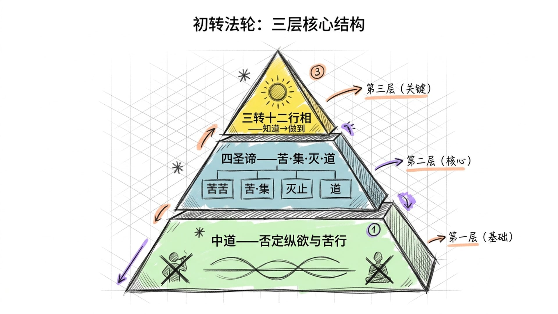 初转法轮三层结构