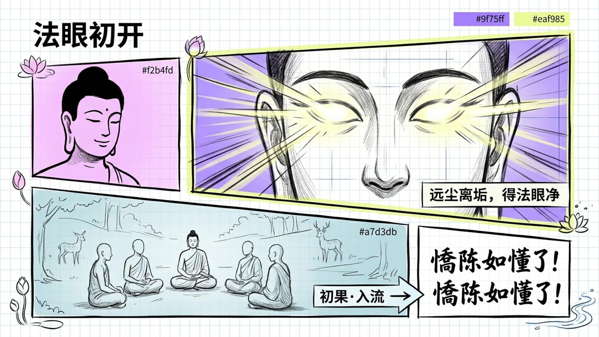 憍陈如证得法眼净