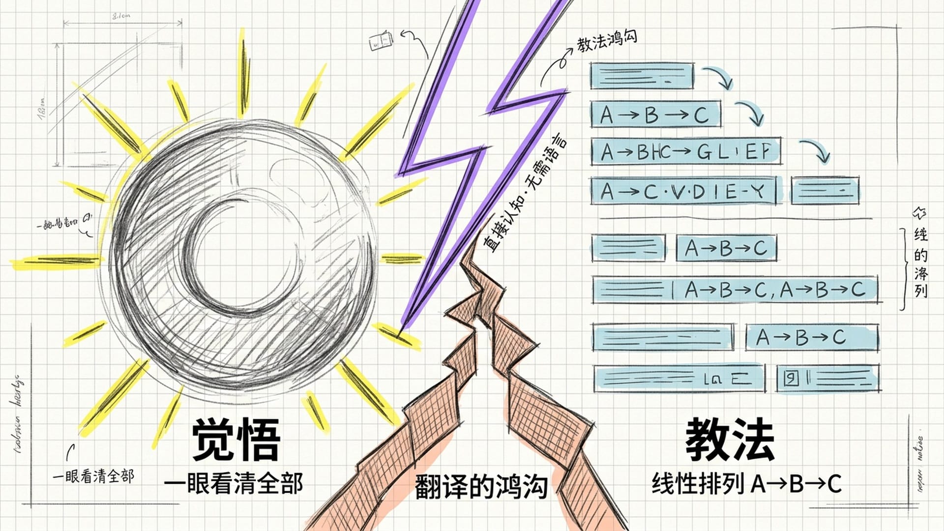 觉悟之光与语言文字的碰撞