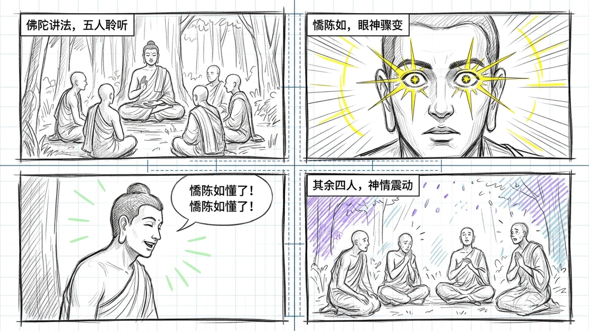 憍陈如开悟的瞬间