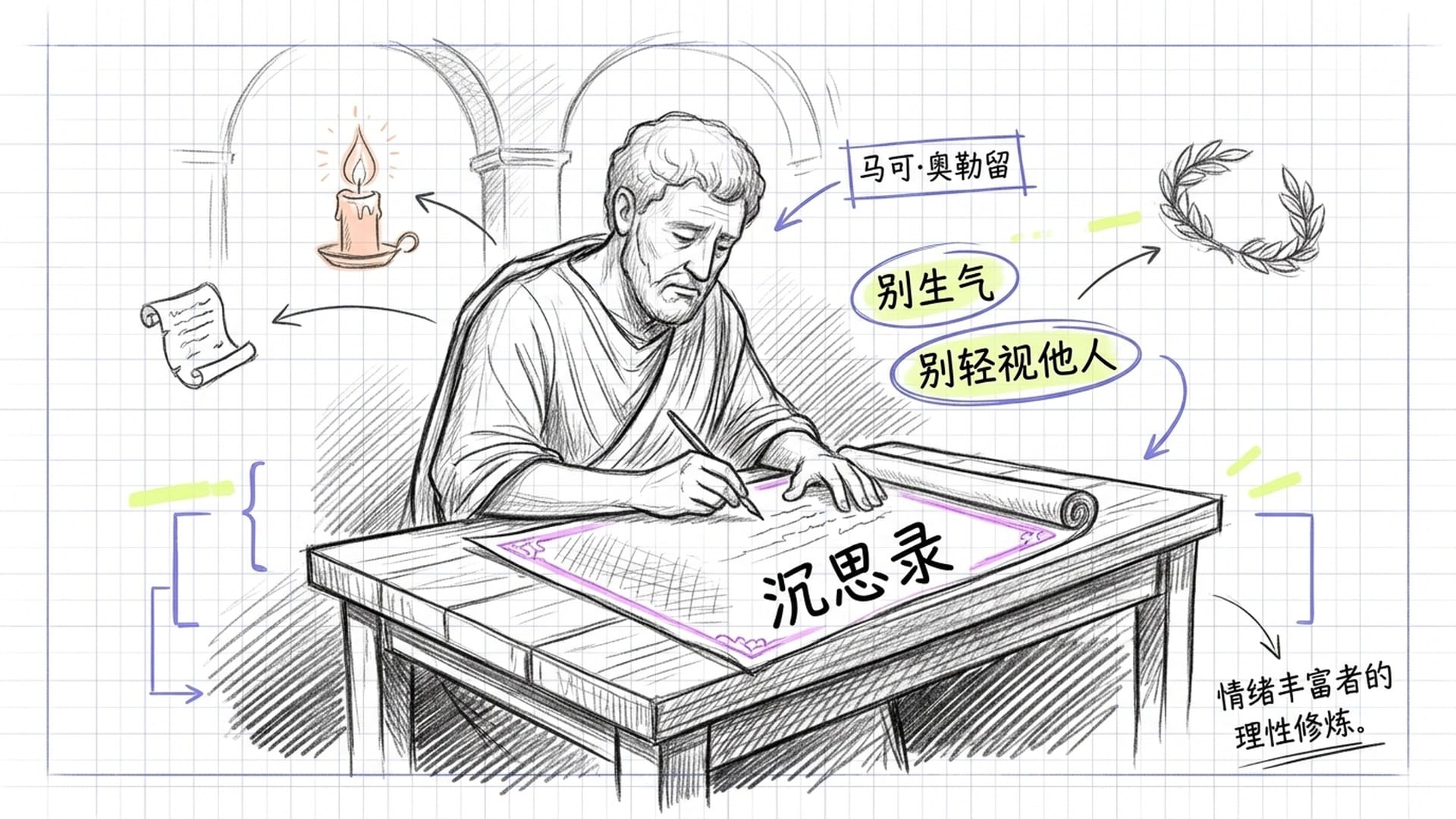 马可·奥勒留写沉思录