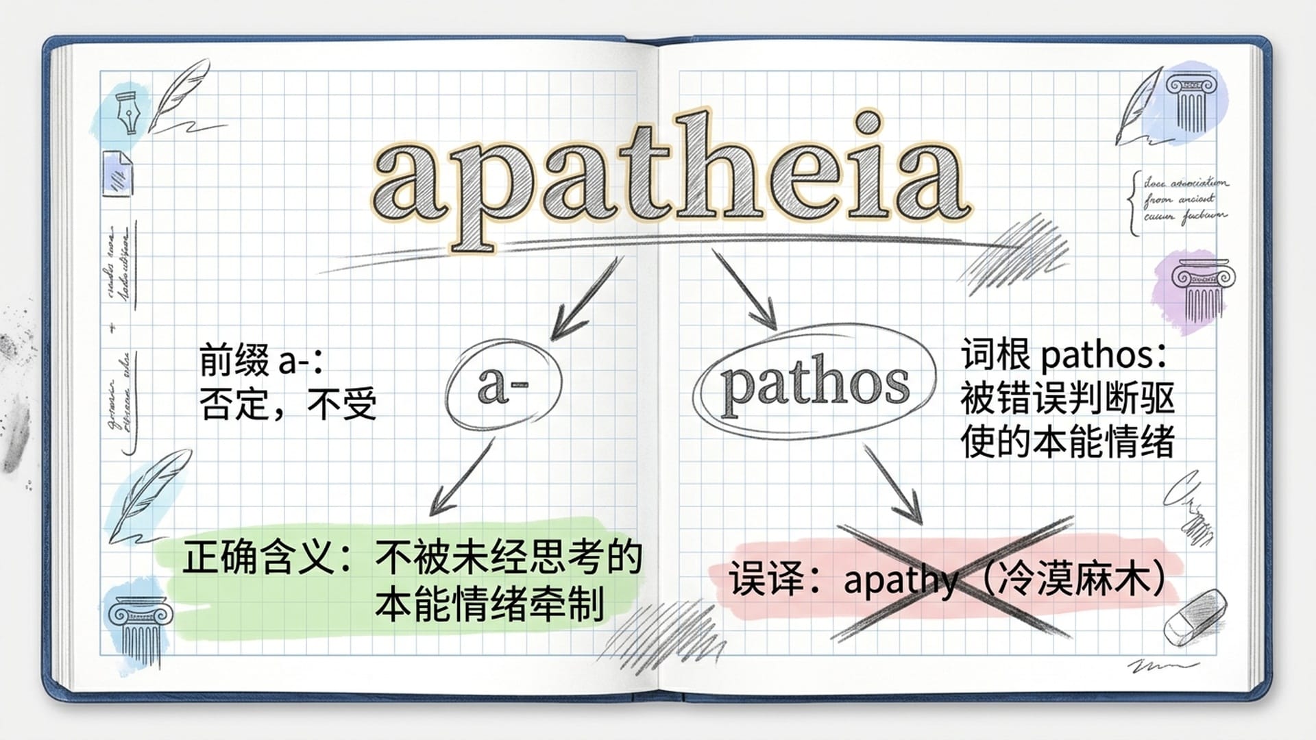 apatheia词根分析