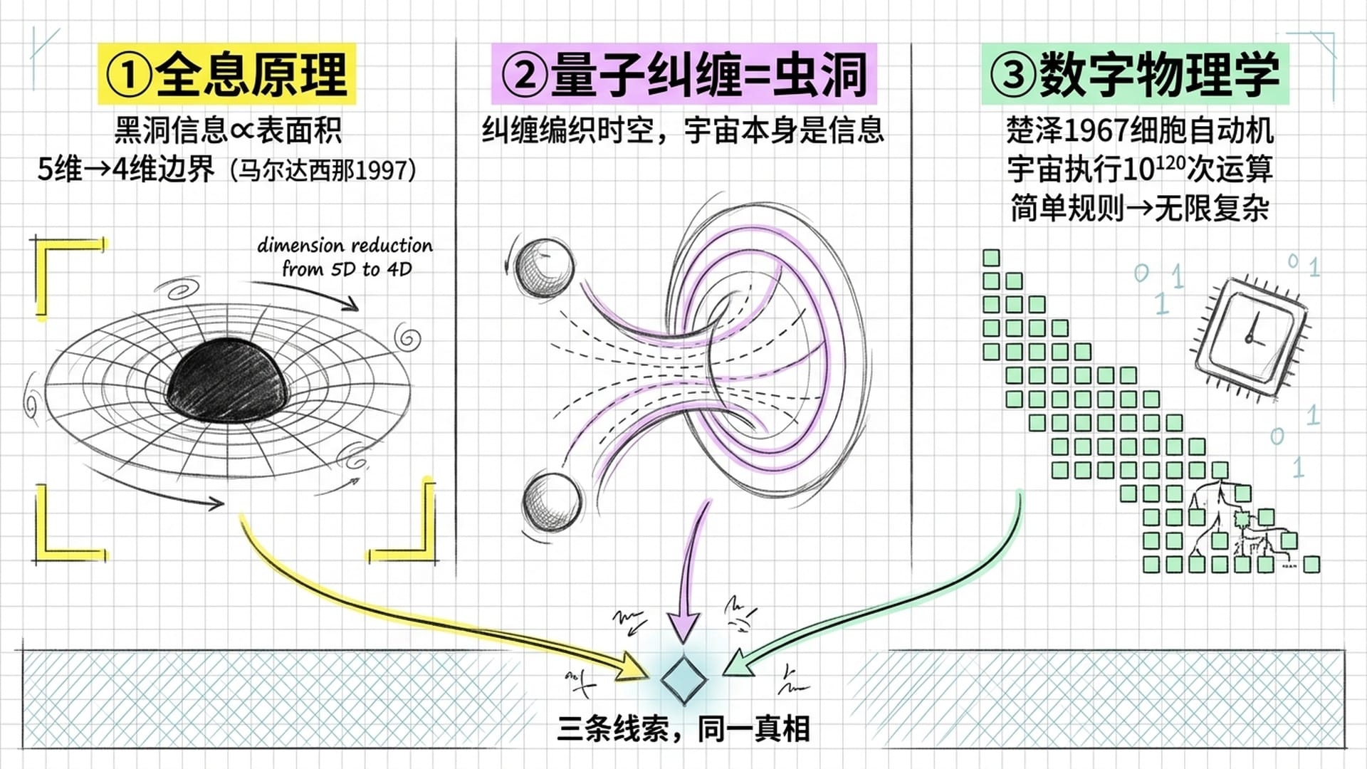 全息原理、量子纠缠、数字物理学三大前沿