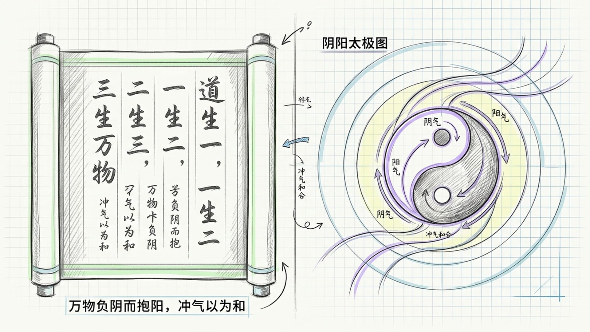 道德经原文与阴阳图示