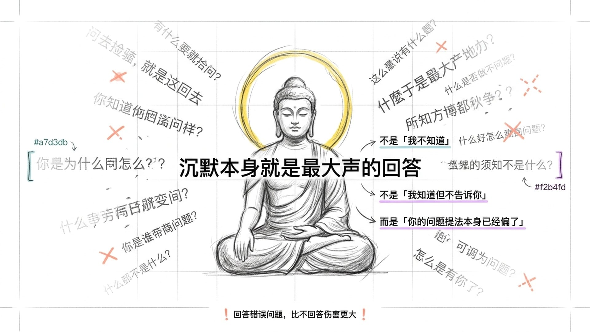 佛陀沉默:最大声的回答