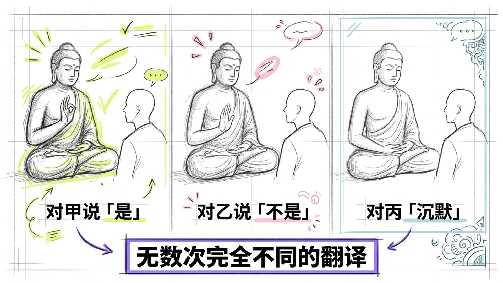 三种回应:是、不是、沉默