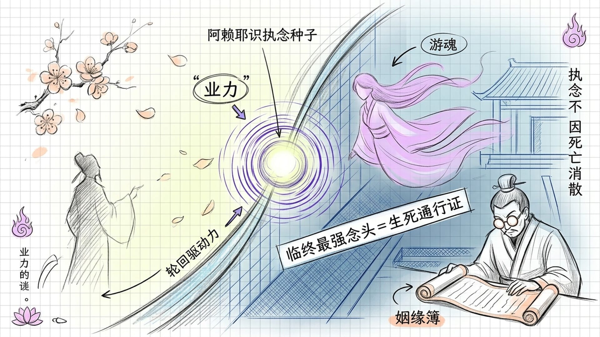 业力穿越生死，执念成为通行证