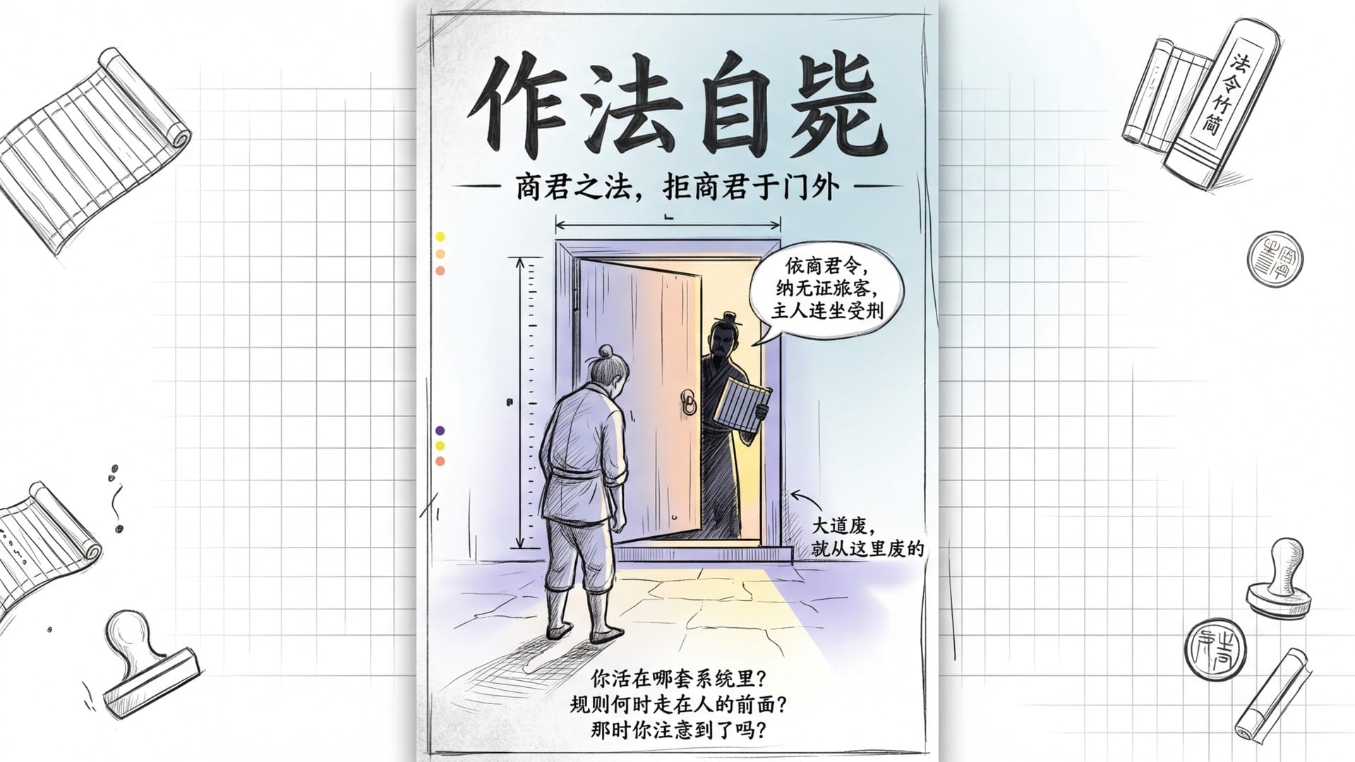 旅馆门外——作法自毙的终极讽刺