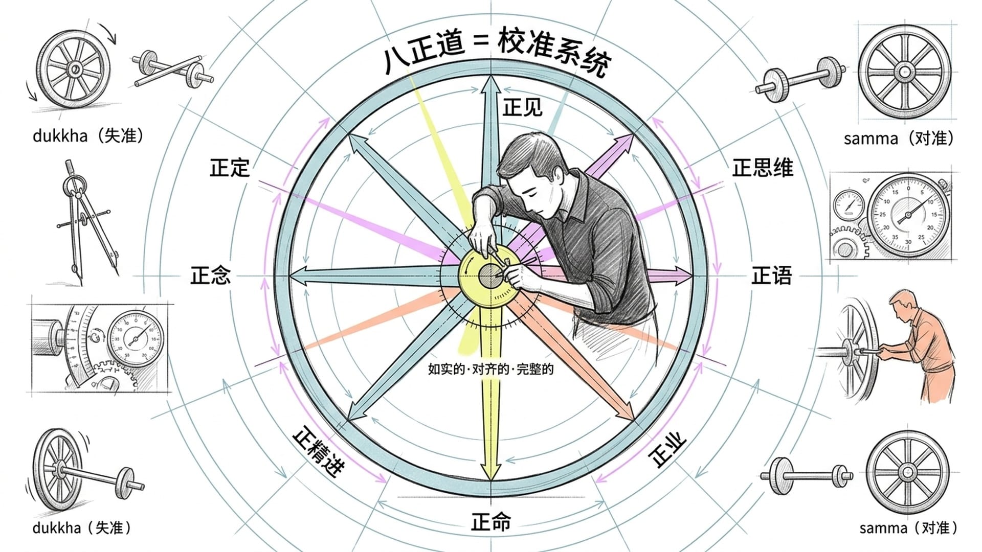 八正道校准系统图