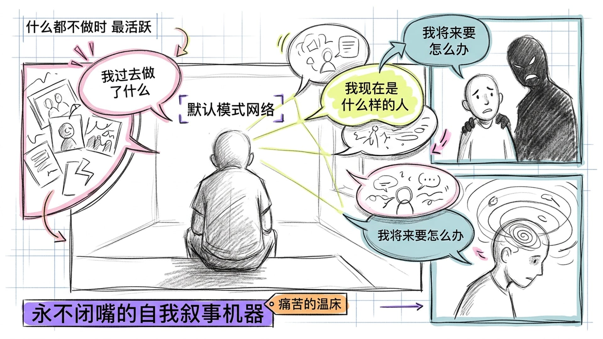 默认模式网络:永不停歇的自我叙事