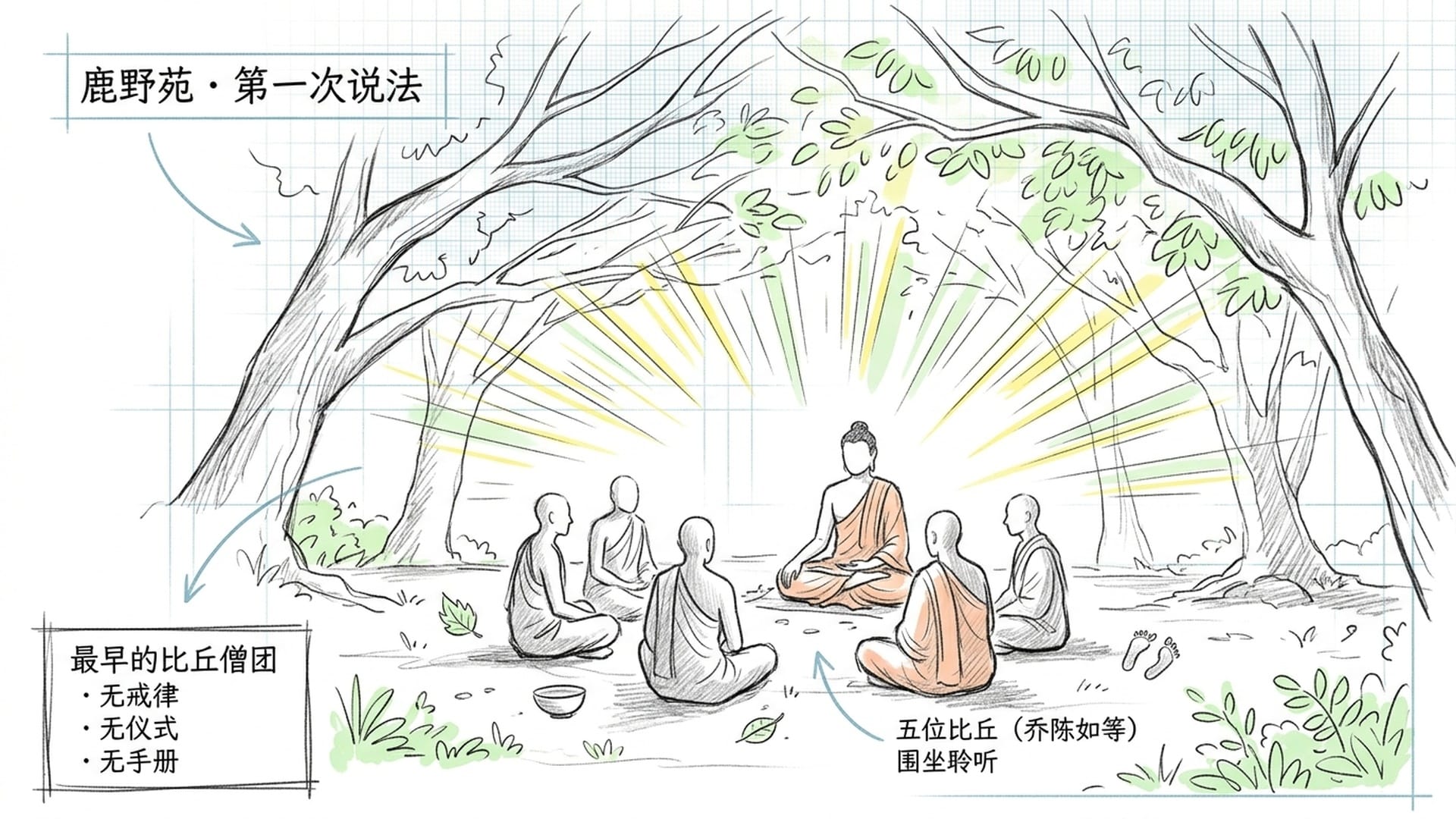 鹿野苑初转法轮