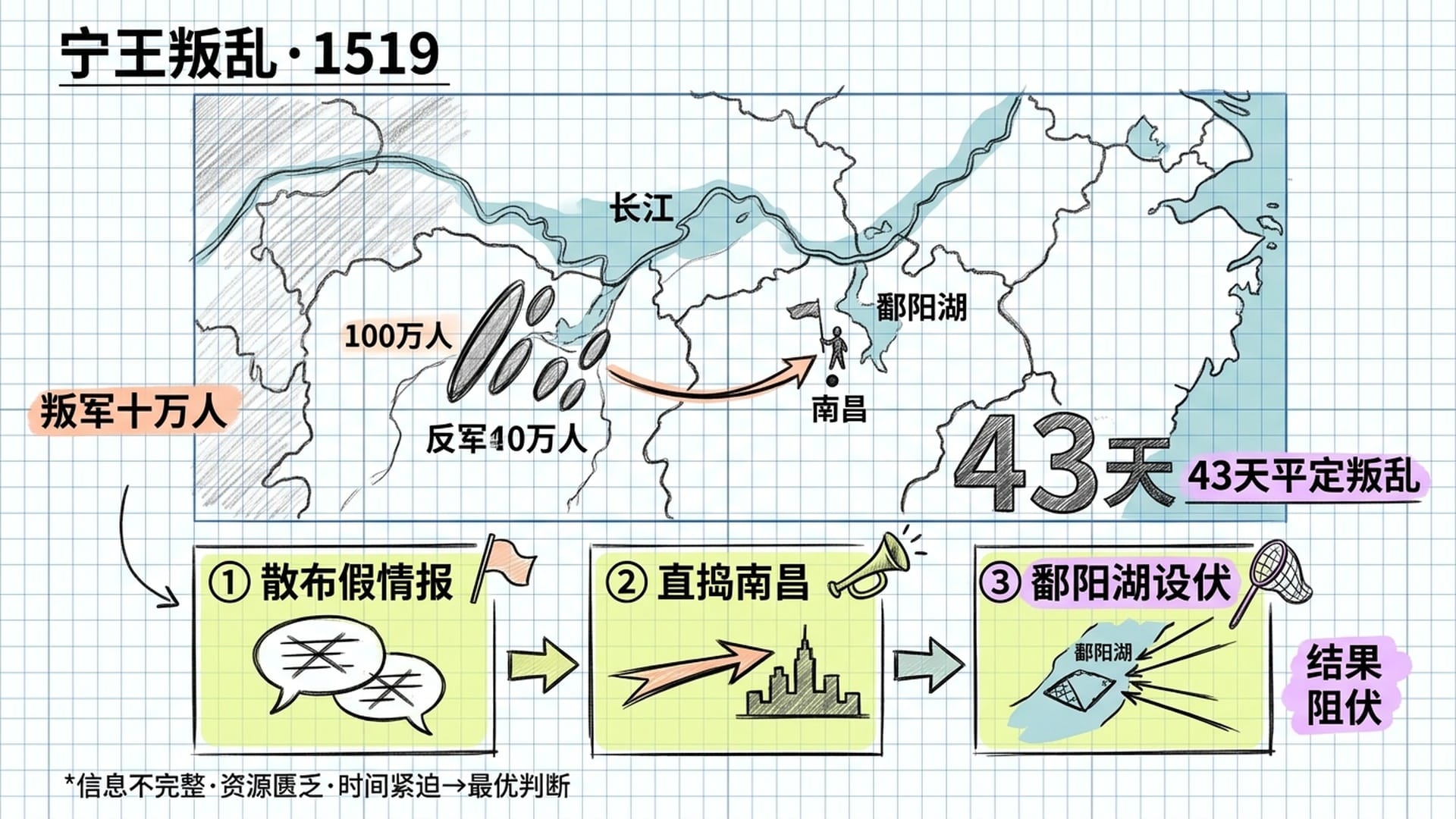 四十三天平定宁王叛乱