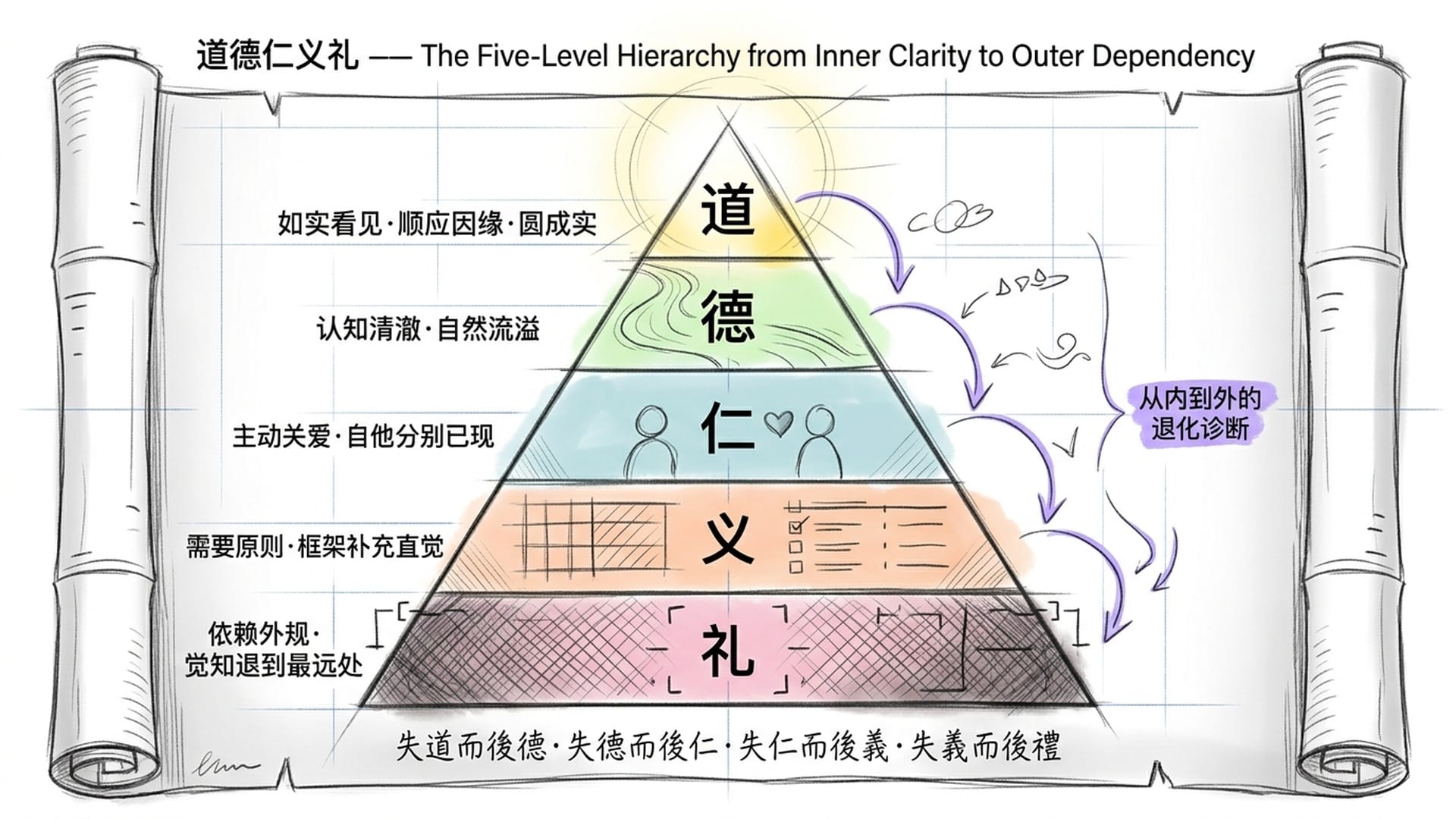 道德仁义礼五层结构