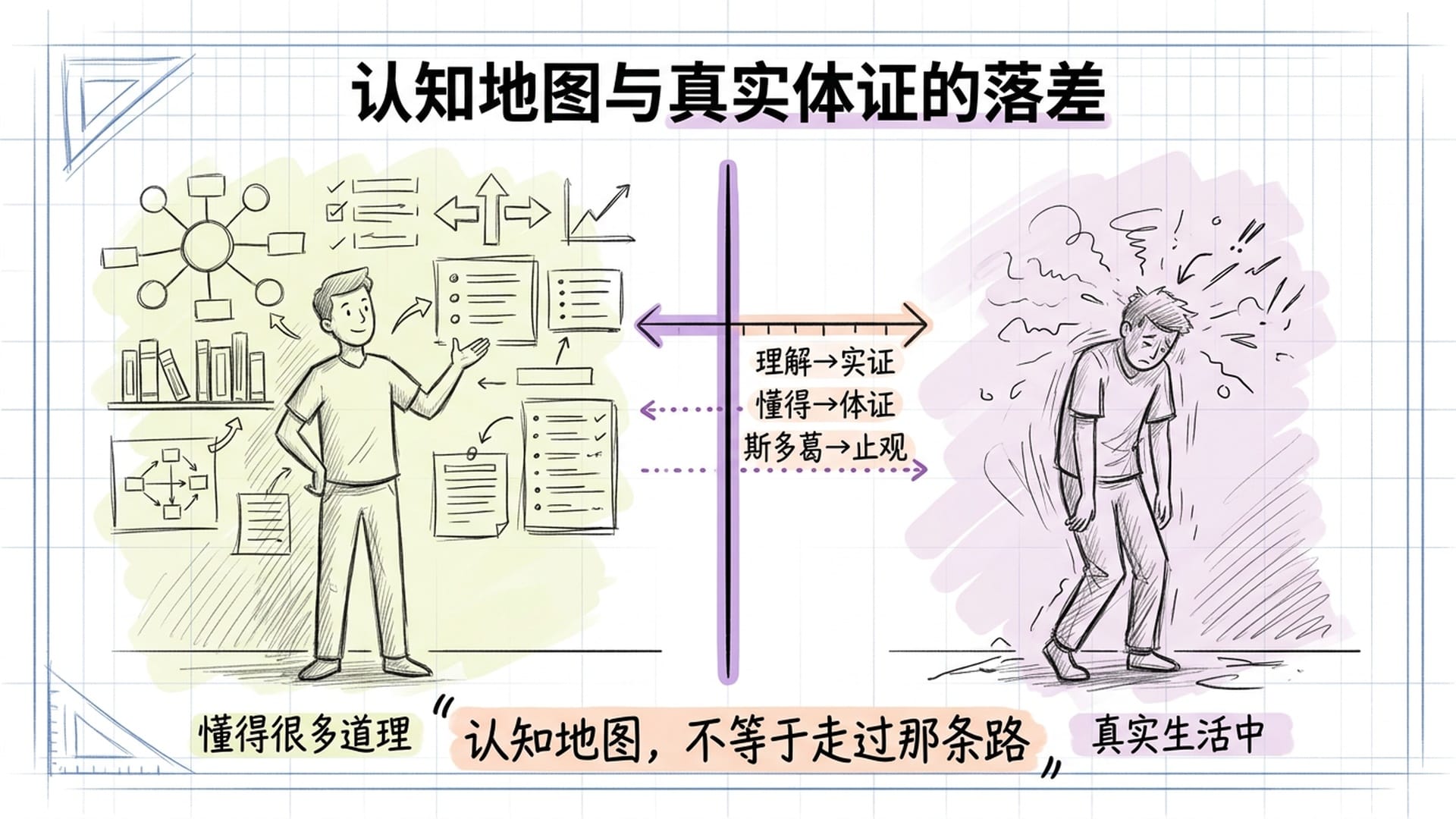 懂得很多道理与真实生活的落差