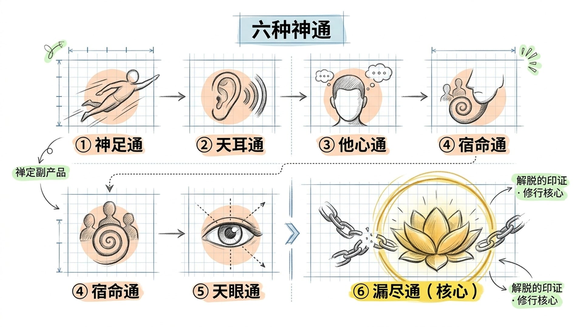 六种神通的本质与层级