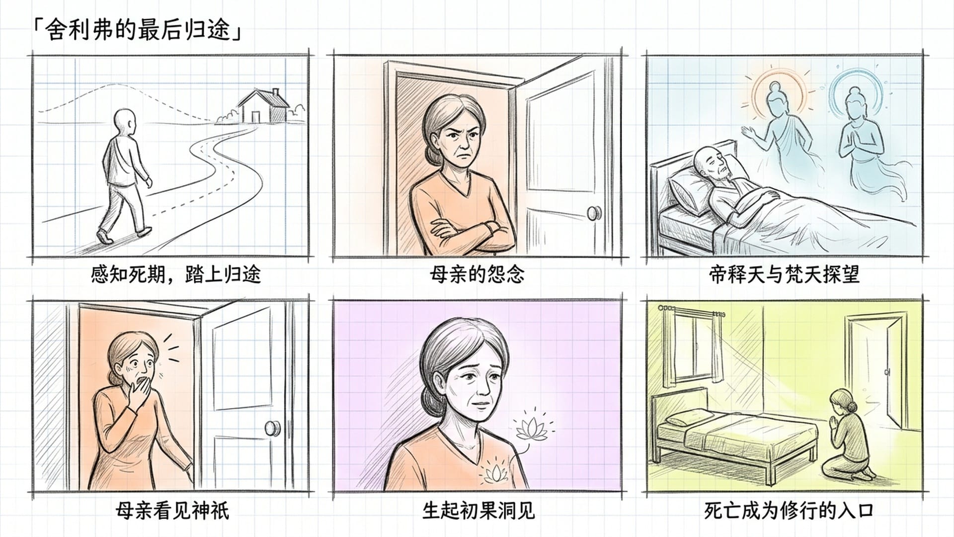 舍利弗回归出生地,母亲的觉醒时刻