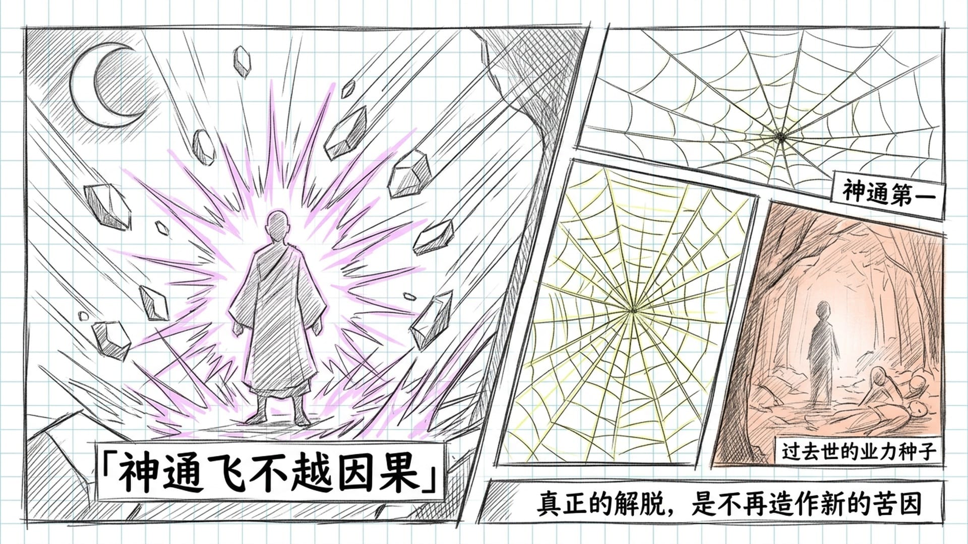目犍连之死与神通飞不越因果的核心悖论