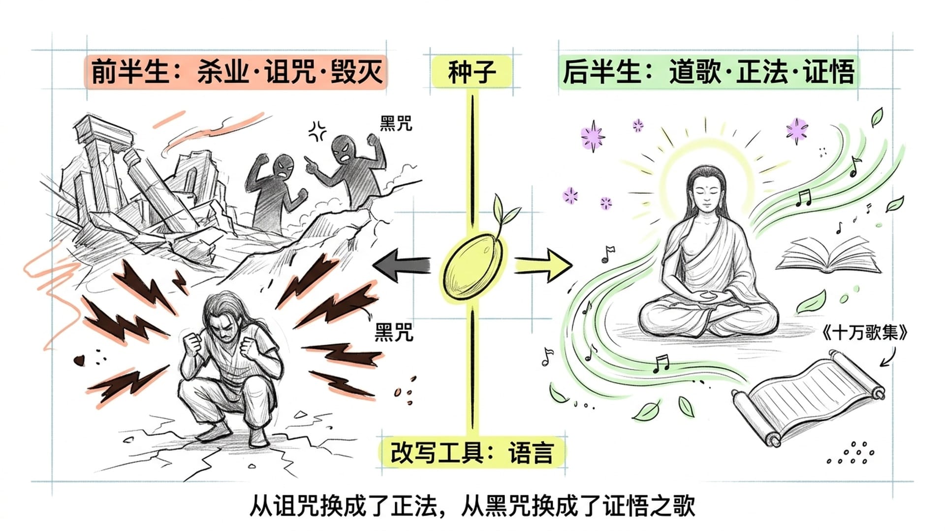 前半生走向毁灭，后半生走向觉醒——改变的核心是种子