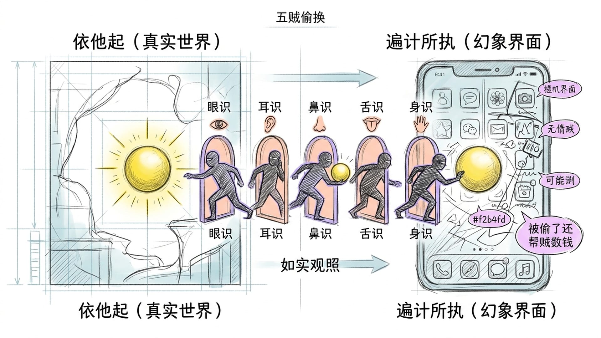 五贼如何偷走你如实观照的能力