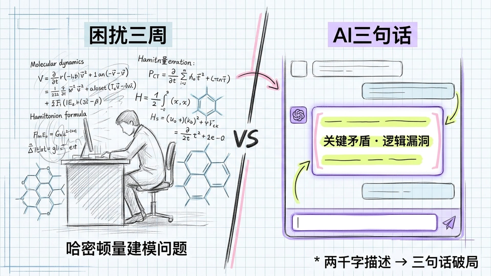 博士生与AI对话