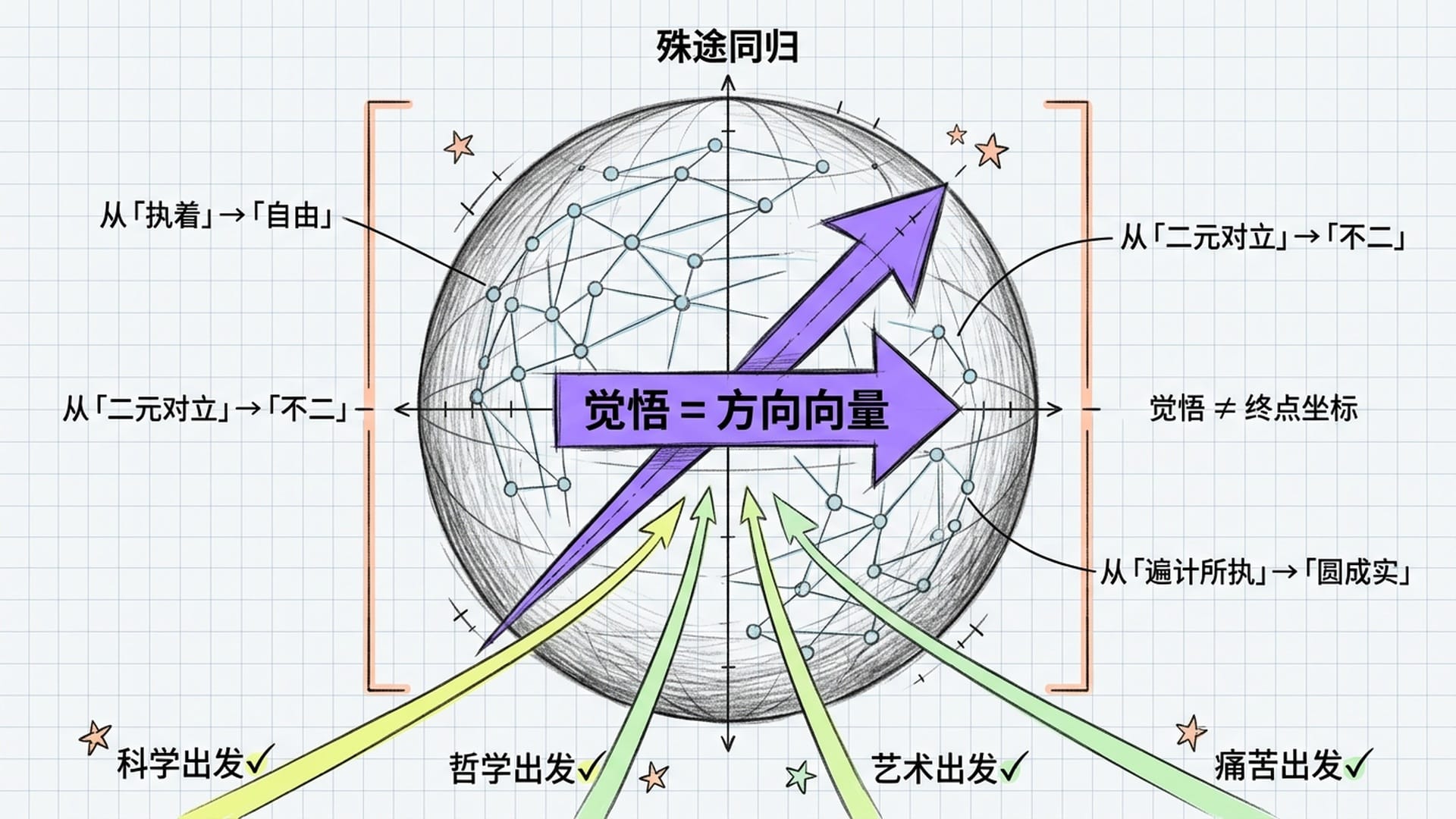 觉悟是方向，而非终点坐标