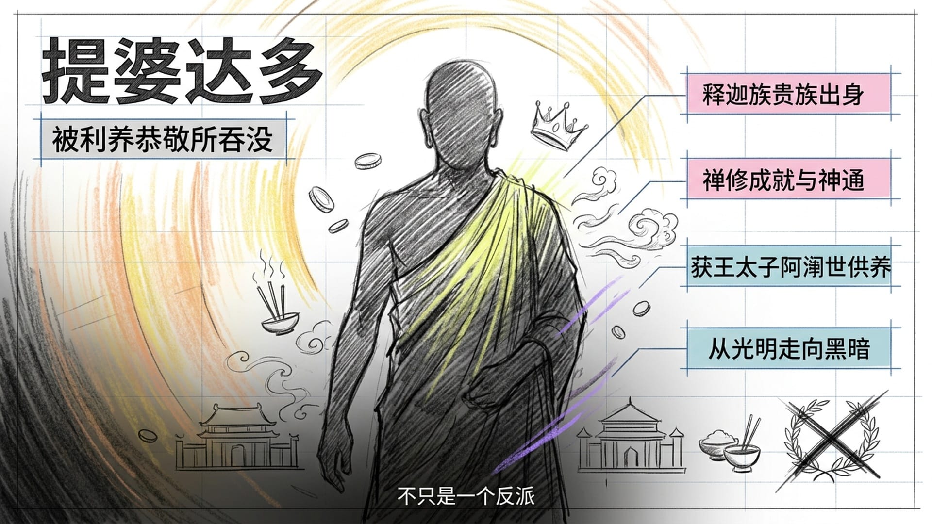 提婆达多的转变与被供养吞没